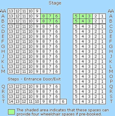 The Arts Centre, Swindon | Seating Plan, view the seating chart for the The Arts Centre