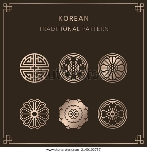 Set Korean Traditional Design Elements Stock Vector Royalty Free 2140103757 Shutterstock