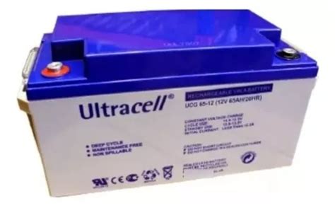 Batería Ciclo Profundo Gel Ultracell 65ah 12v Energía Solar Cuotas