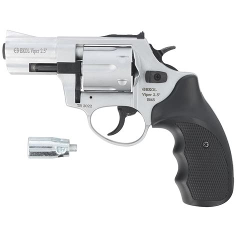 Bas Voltran Ekol Viper 2 5 White Cal Alarm Revolver 22 Long Blanc