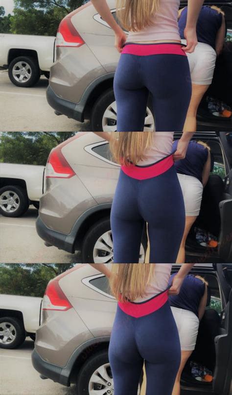 Tight Blue Yoga Pants Ass Girl Creepshot Video Sexy Candid Girls