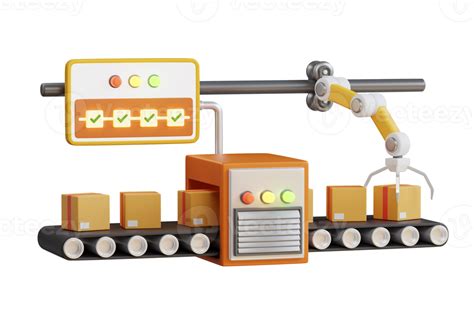 robótico producción línea concepto automatización fabricación robot