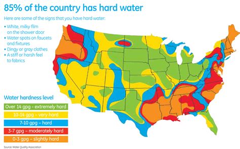 Hard Water Map Usa | Draw A Topographic Map