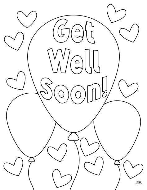 Get Well Soon Coloring Pages 15 Free Pages Printabulls