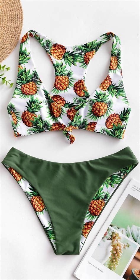 Cute Pineapple Bikini Set Women Swimsuits Pineapple Bathing Suit