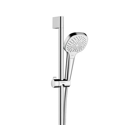 Hansgrohe Croma Select E Shower Set 3 Spray Modes Chrome Matt White