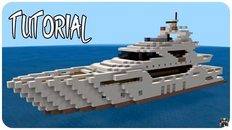 Minecraft Super Yacht Tutorial Minecraft Yacht Tutorial Youtube