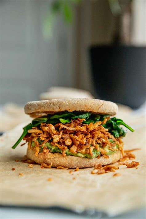 Smoky Shredded Tofu Breakfast Sandwich Plant Based Rd