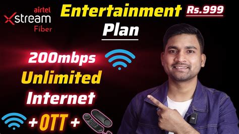 Airtel Xstream Fiber Entertainment Plan Rs Mbps Unlimited