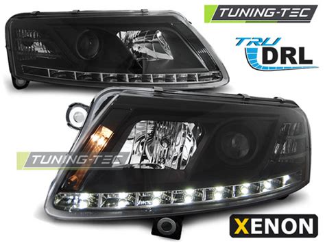 Xenon Led Angel Eyes Scheinwerfer F R Audi A C F Schwarz