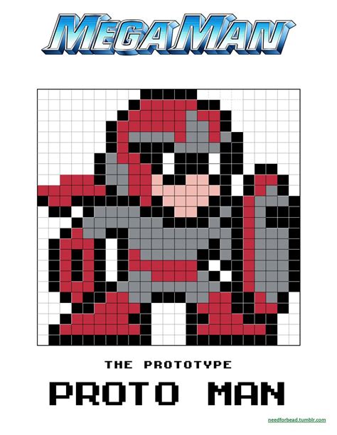 Protoman 8 Bit Grid