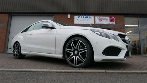 Mercedes Benz E250 Wheels Diamond Cut In Silver And Black • Vital Hydrographic