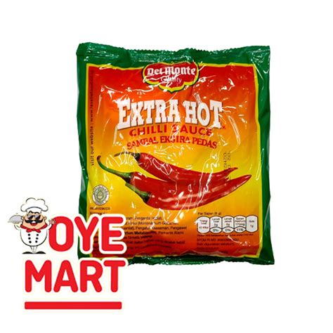 Jual DELMONTE EXTRA HOT SACHET 9GR X 24PCS SAUS SAMBAL SACHET DEL MONTE