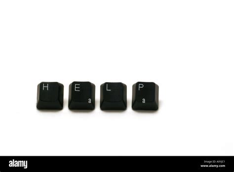 Keyboard keys isolated on a white background Stock Photo - Alamy