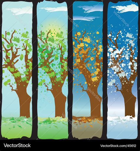 Four Seasons Royalty Free Vector Image VectorStock