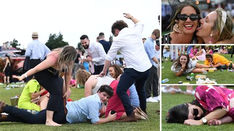 Melbourne Cup 2023 Drunk Fans Wild Scenes Australia Celebrates Race That Stops A Nation