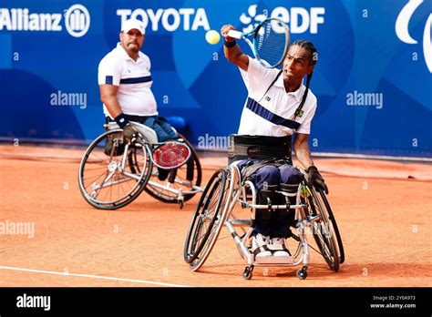 Paris Sept 1 2024 Paralympic Wheelchair Tennis Event Ymanitu Silva