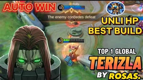 Try This Item For Terizla Unlimited Sustain Top 1 Global Terizla Best Build 2023 By Rosas