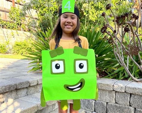 Numberblock Four Costume, Halloween Costume, Birthday Costume - Etsy