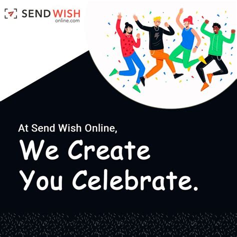 An Advertisement For Send Wish Online Which Is Celebrating The New