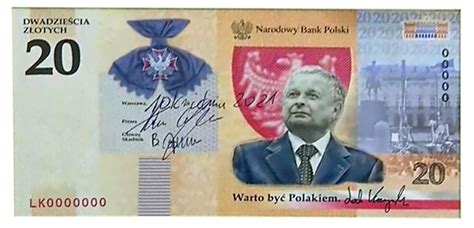 20 zł Lech Kaczyński banknot kolekcjonerski Banknoty Kolekcjonerskie