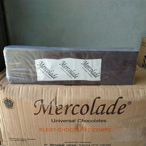 Jual Mercolade Flexy Dark Chocolate Compound 1kg Coklat Batang