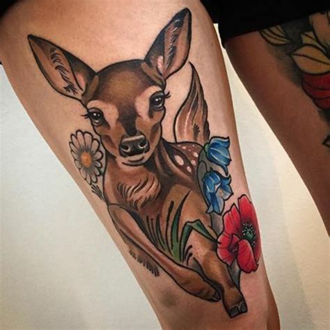 Fawn Tattoo Deer Tattoo Baby Deer Tattoo Baby Deer Tattoo Fawn