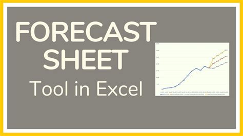 How To Use The Forecast Sheet In Excel Tutorial 📈 Youtube