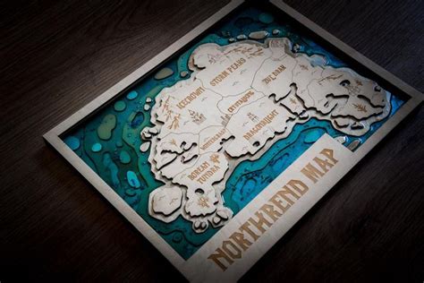 Northrend Map World of Warcraft Map Resin Northrend Map - Etsy ...