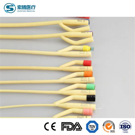 Sunton China Disposable Sterile Latex Foley Catheter Urine