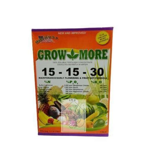 Grow More 15 15 30 1kg By Sagrex Corporation Fertilizer Lazada PH