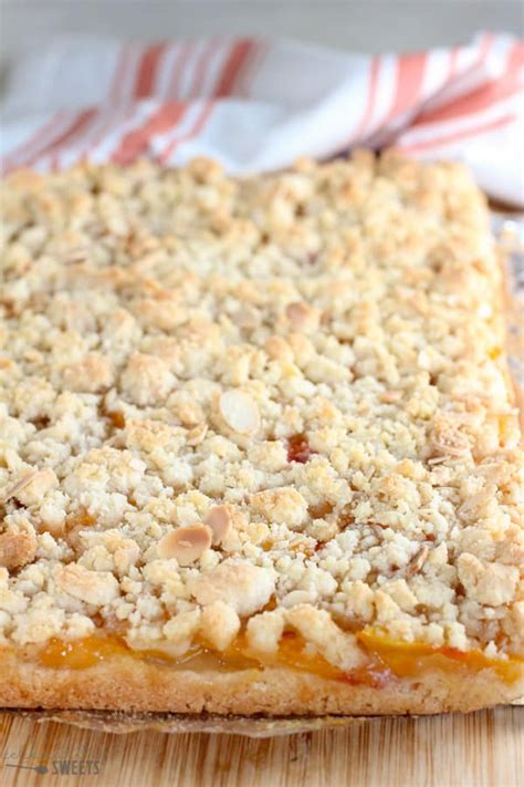 Peach Crumb Bars - Celebrating Sweets