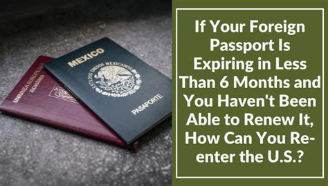 Foreign Passport Expiring In Under 6 Months Can You Re Enter The US