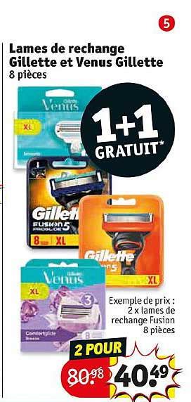 Promo Lames De Rechange Gillette Et Venus Gillette Chez Kruidvat