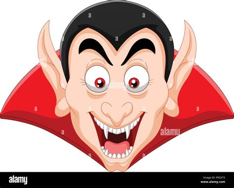 Cartoon vampiro jefe aislado sobre fondo blanco Imagen Vector de stock ...