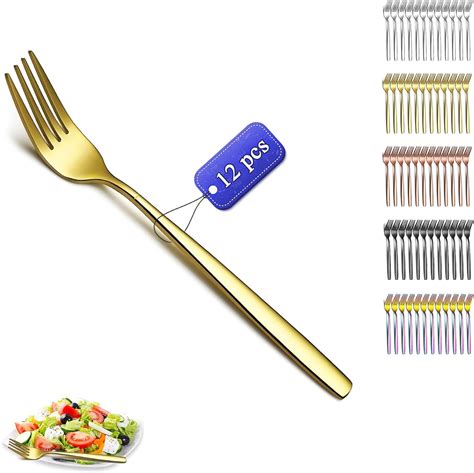 Kyraton Gold Dinner Forks Set Of Pieces Cm Titanium Golden