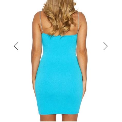 Naked Wardrobe Dresses New Naked Wardrobe Ocean Blue Bodycon