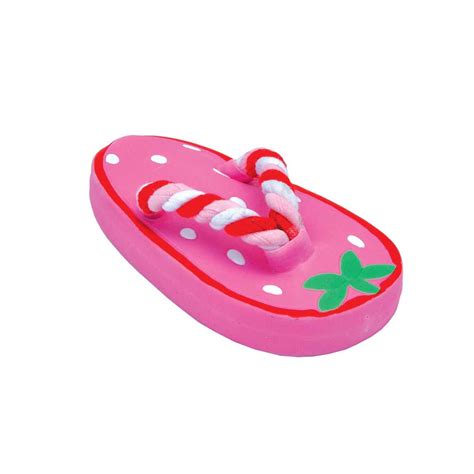 Lil Pals Latex Flip Flop Dog Toy Pink • Shop Online At Petmania