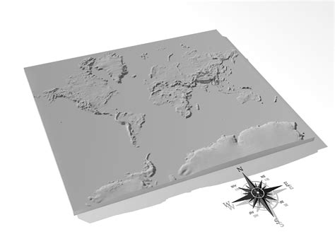 Worldmercator High Resolution 3d Relief Maps 3d Model Cgtrader