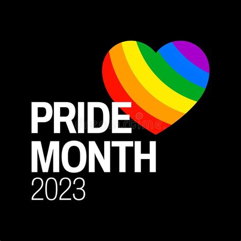 Concepto Del Mes Del Orgullo Bandera Arco Iris De Libertad Desfile Gay Evento Anual De