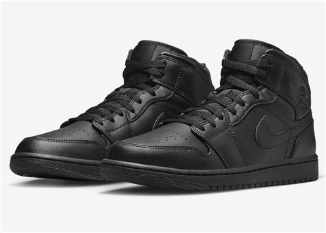 Air Jordan 1 Mid Triple Black Release Details JustFreshKicks