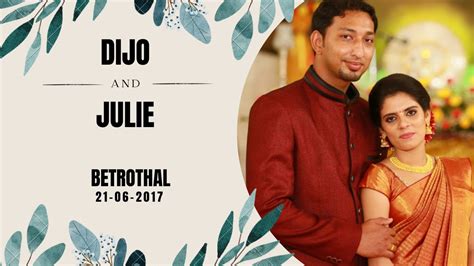 Kerala Christian Betrothal Ceremony Dijo Julie Thrissur PASSION