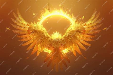 Premium Photo Angel Design Elements Golden Halo And Wings Isolated On