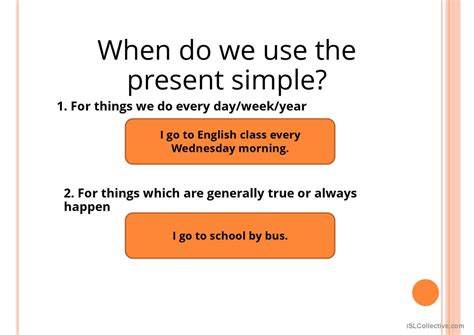 Present Simple Grammar Guide English Esl Powerpoints