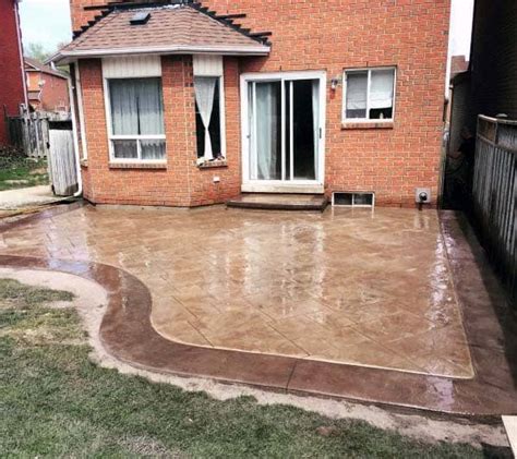 Stamped Concrete Backyard Designs