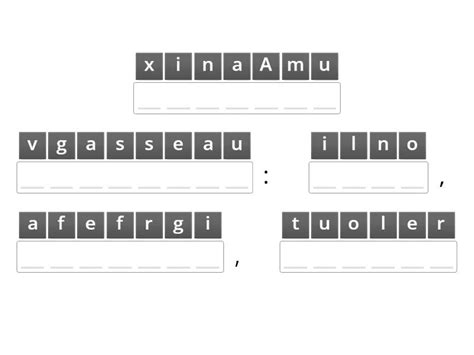 Animaux Mots Melanges Anagram