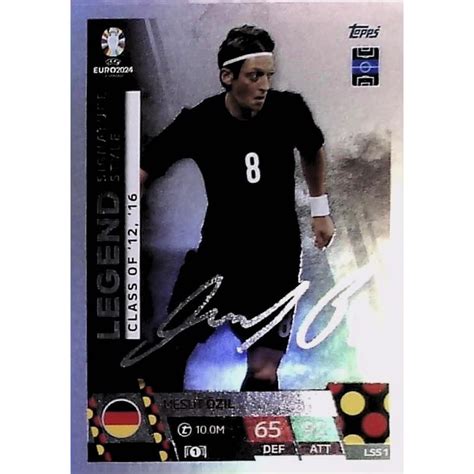 Offer Cards Mesut Özil Legend Signature Style Topps Euro 2024 Match Attax