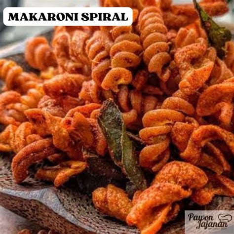 Jual Pj A Makaroni Spiral Pedas Daun Jeruk Gurih Renyah Pedas Kemasan