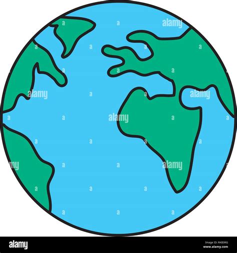 World Map Cartoon Vector Illustration Graphic Design Stock Vector Image
