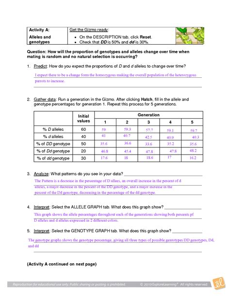 Hardy Weinberg Equilibrium Worksheets